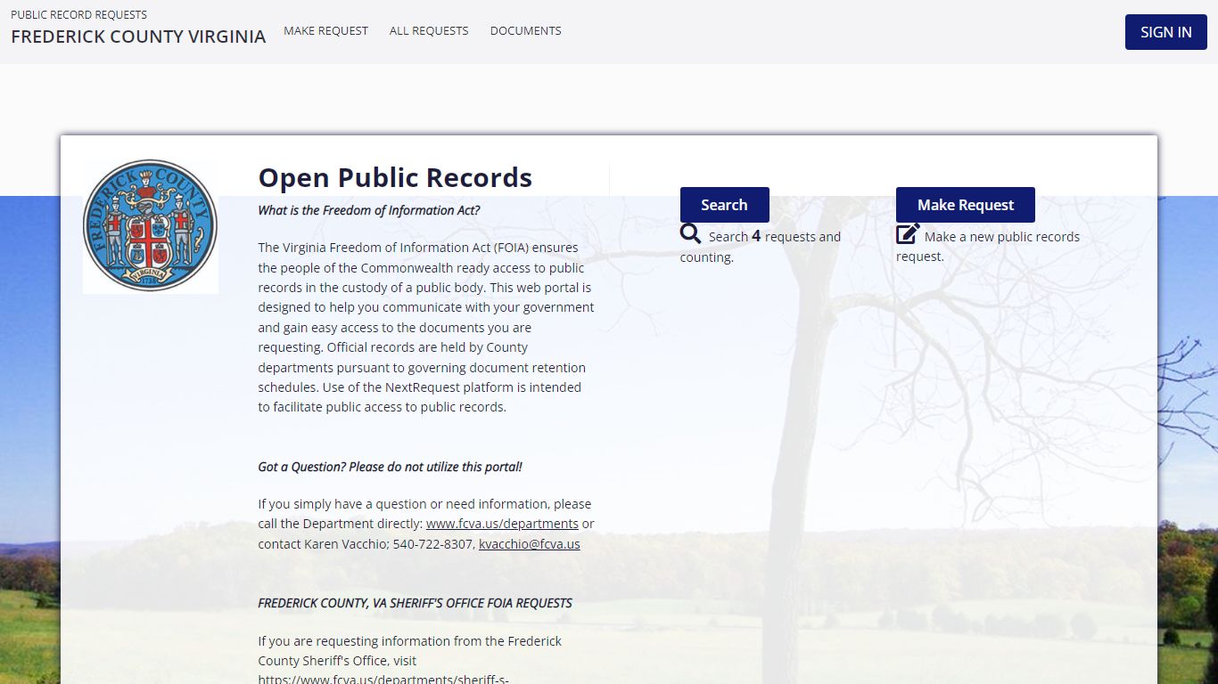 Open Public RecordsNextRequest - Modern FOIA & Public ...